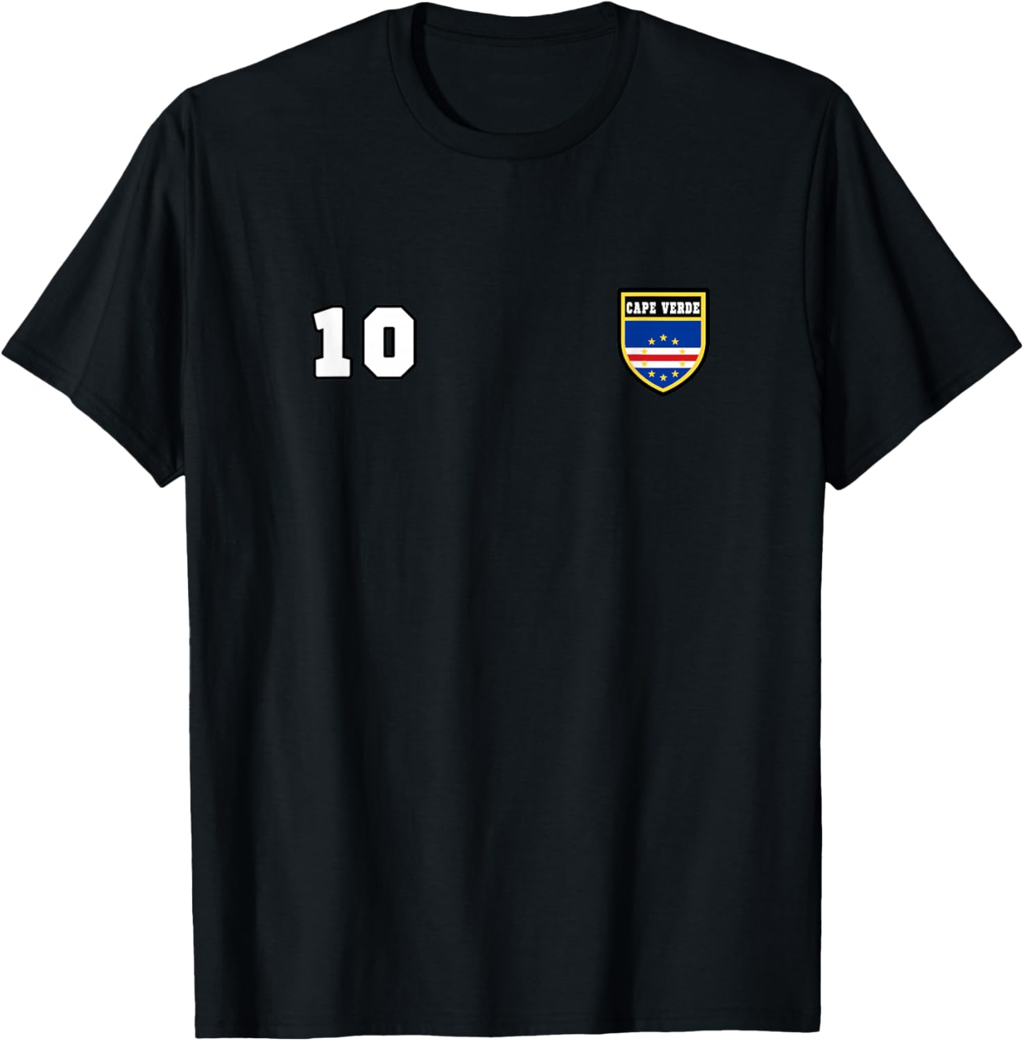 Maillot de football numéro 10 du Cap-Vert T-Shirt